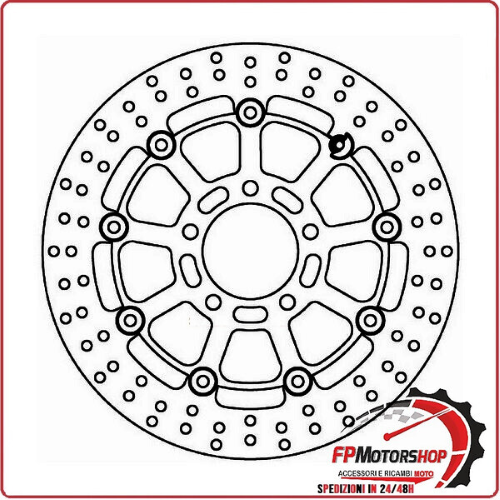DISCO FRENO MOTO PER FMD0241RX FERODO SUZUKI GSX-R 600/750 04>05 1000