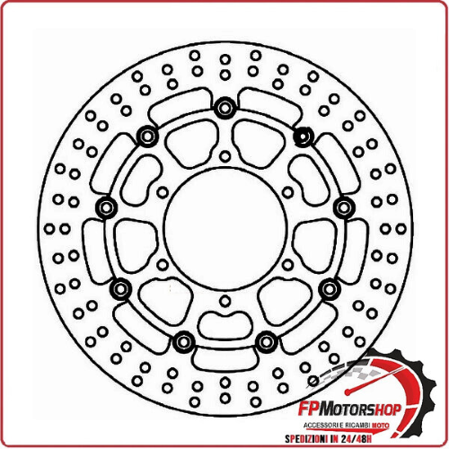 DISCO FRENO MOTO ANTERIORE PER SUZUKI GSX-R 1000 01>11 FMD0412RX FERODO