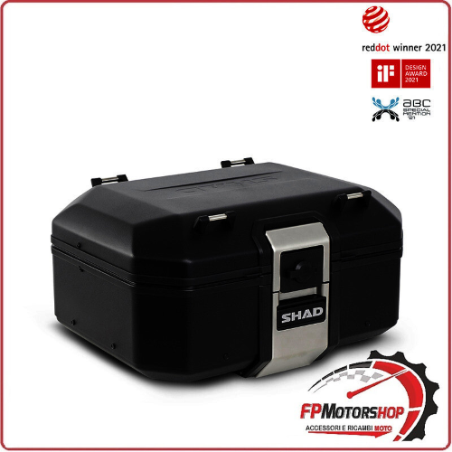BAULETTO PER MOTO SHAD TR37 NERO LINEA TERRA D0TR37100B PIASTRA NON INCLUSA