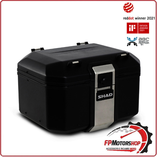 BAULETTO PER MOTO SHAD TR48 NERO LINEA TERRA D0TR48100B PIASTRA NON INCLUSA