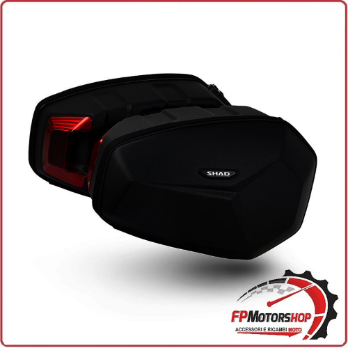 COPPIA BORSE LATERALI PORTAPACCHI PER MOTO SHAD RIGIDE E48SR X0SE48SR